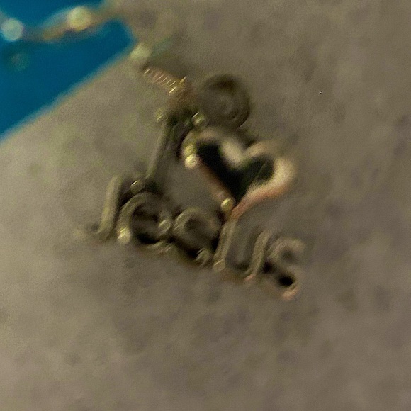 NWT earrings #god .925 sterling / stainless heavy duty I love Jesus earr… - Picture 3 of 7